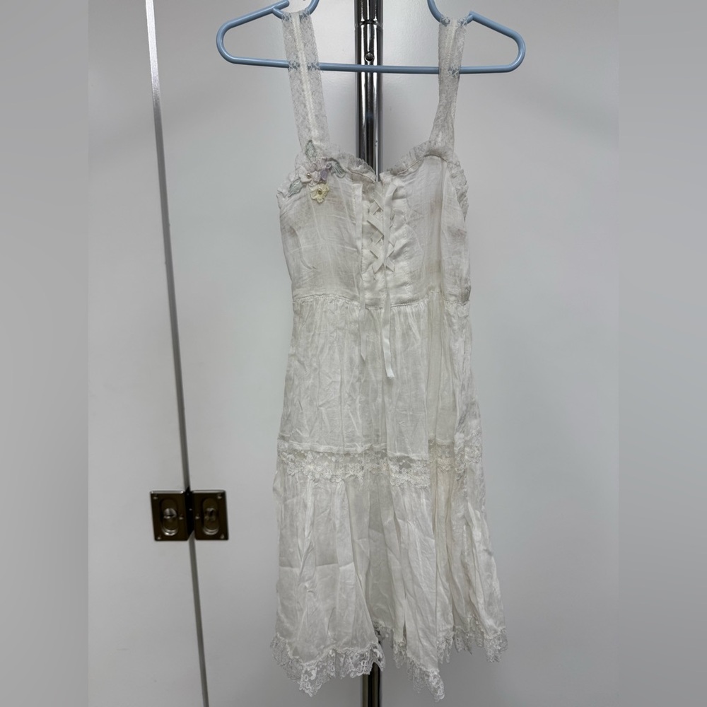 Vintage White Lace Kids Dress